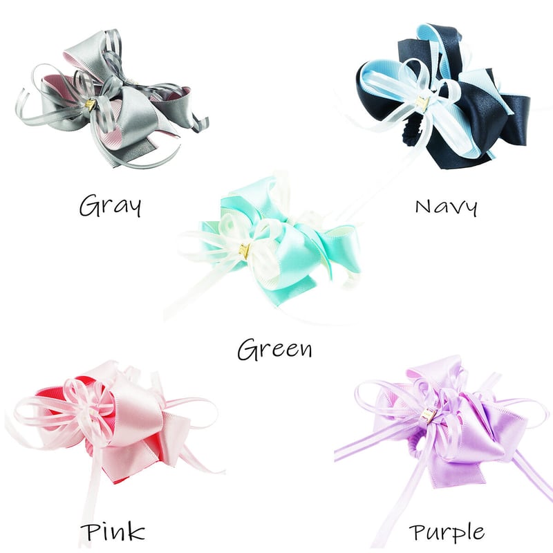 確認　ヘアゴム ヘアリボン　ツインテール　175　ベロア 白 確認ヘアゴム ヘアリボンツインテール175ベロア 白