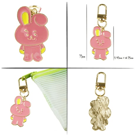 バンタン BTS アニマルモチーフキーホルダー キーリング チャーム アクセサリー メンズ レディース ユニセックス 小物：KR200502