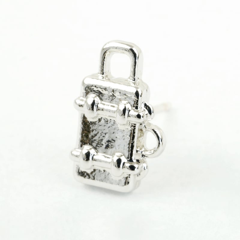 飛行機 エアープレーン スーツケース アシンメトリー ピアス