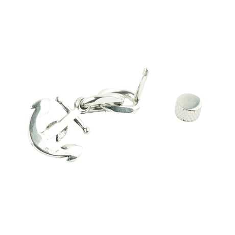 片耳用（1個売り）イカリ  アンカー 16G 揺れる ステンレスピアス Surgical Steel 316L 軟骨 ボディ メンズ レディース ユニセックス アクセサリー：MPS171003