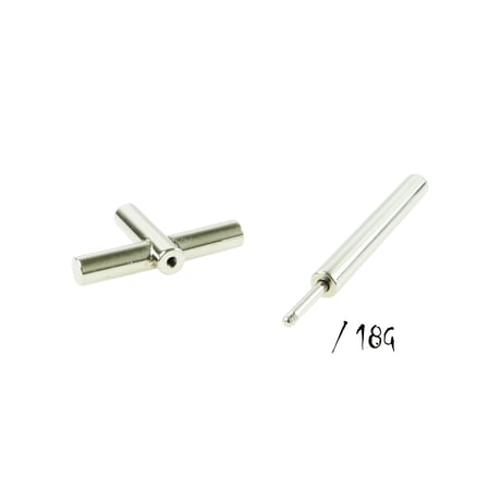 片耳用（1個売り）スティッククロス 十字架 ボディピアス 18G ストレートバーベル  シンプル ステンレス アンテナヘリックス メンズ レディース ユニセックス アクセサリー：MPS190701