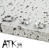 片耳用（1個売り）釘 有刺鉄線 コーン モチーフ リングピアス フープピアス ステンレス 18G 16G サージカルステンレス316L メンズ レディース ユニセックス 韓国アクセサリー 送料無料
