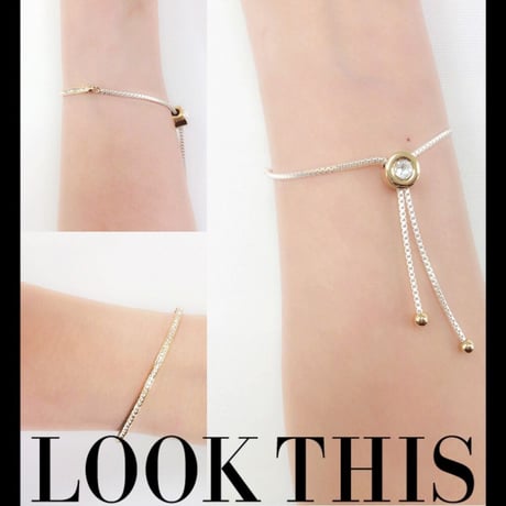 ラインストーン スワロフスキー チェーンコードー ブレスレット Bracelet レディース エレガント おしゃれ✧ラッピング無料BOX付✧：BSW160203