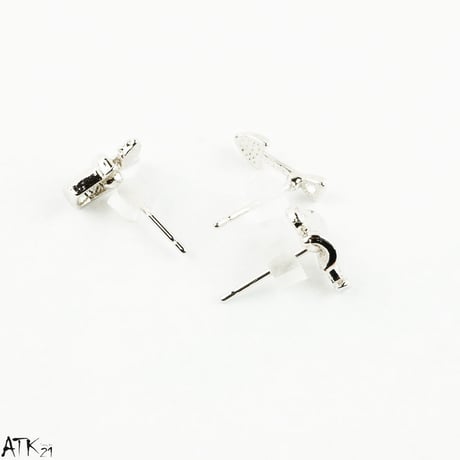 （3点セット）ガーデニング シャベル 植木鉢 ジョウロ アシンメトリー ピアス  遊び心 おもしろ ピアス メンズ レディース ユニセックス アクセサリー：PSS170803