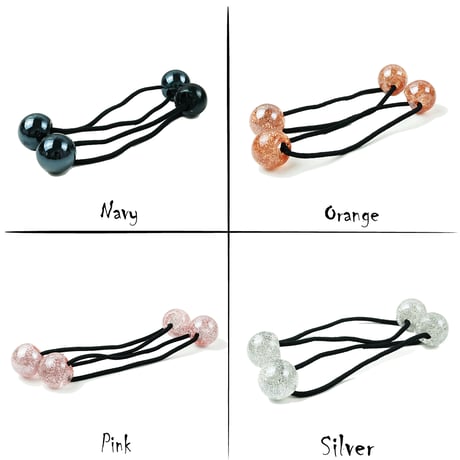 (2点セット） ラメ入り ボール 子供用ヘアゴム ツインテール ヘアポニー 卒業式 入学式 発表会 七五三 結婚式 パーティ 子供 キッズ 女の子 ヘアアクセサリー：HGK190903