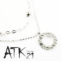 スワロフスキー  パヴェカルマ 2連 アンクレット 2ライン 上品 大人コーデ レディース ウィメンズ アクセサリー：ASW160502