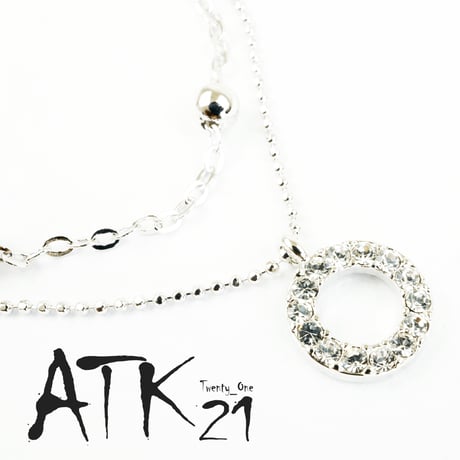 スワロフスキー  パヴェカルマ 2連 アンクレット 2ライン 上品 大人コーデ レディース ウィメンズ アクセサリー：ASW160502