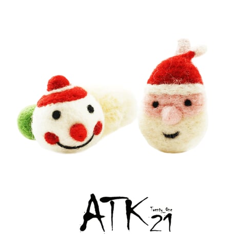 （2点セット) サンタクロース 雪だるま  シュシュ  スリーピン クリスマス Xmas ヘアゴム ヘアクリップ  髪留め キッズ 子供 ベイビー レディース ヘアアクセサリー：HGP191101