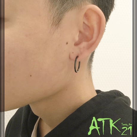 片耳用（1個売り）フープ リング シンプル 18G ステンレスピアス Surgical Steel 316L メンズ レディース ユニセックス アクセサリー：MPS171203