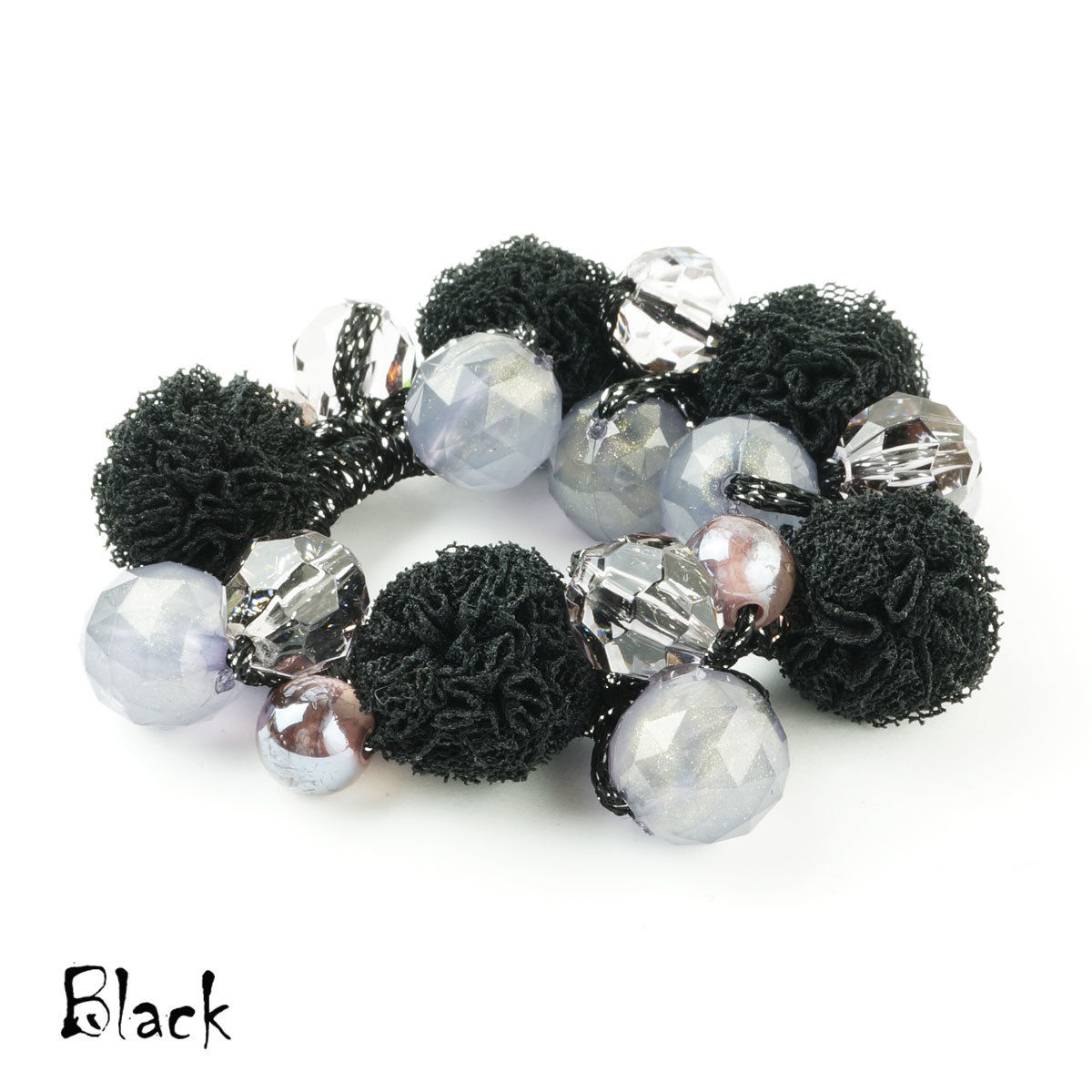 じゃらじゃらヘアゴム やまぶきとちょうちょ♡