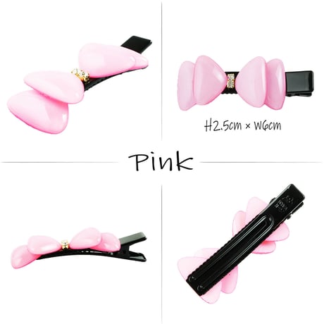 リボン Ribbon ヘアクリップ クリップピン ダッカール シンプル まとめ髪のポイント 髪留め レディース ヘアアクセサリー