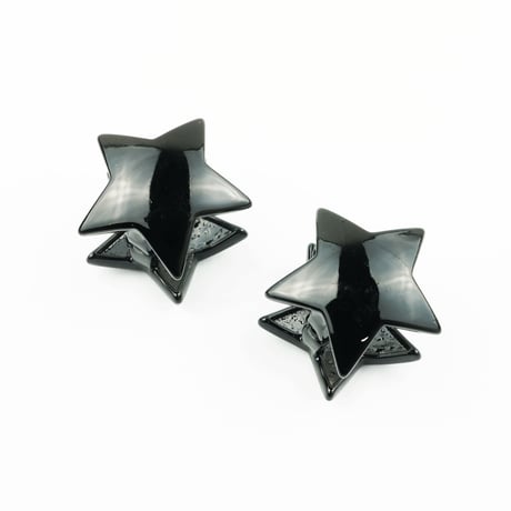 両耳用（2個セット）スター カラー フープ リング 18G  レディース アクセサリー：HPB170402
