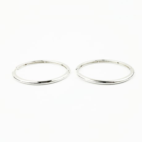 両耳用（2個セット）シンプル フープピアス リングピアス ブラック シルバー 18G  メンズ レディース ユニセックス アクセサリー：HPB170403