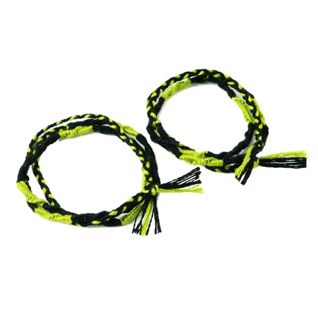 ATK21カラー ペア カップル ミサンガ Missanga アンクレット お守り コットンコードアンクレット メンズ レディース ユニセックス アクセサリー：AMP181001