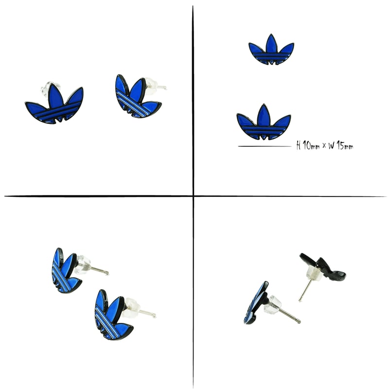 2点セット）リーフモチーフ adidas アディダス スタッド ピアス