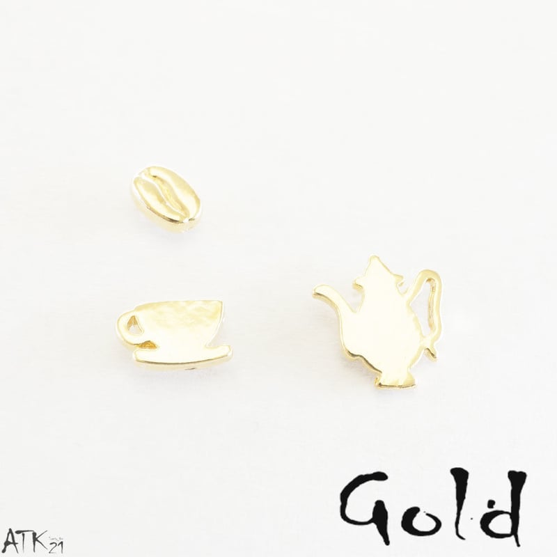 3個セット）コーヒーセット ピアス コーヒー豆 ケトル カフェ巡りの