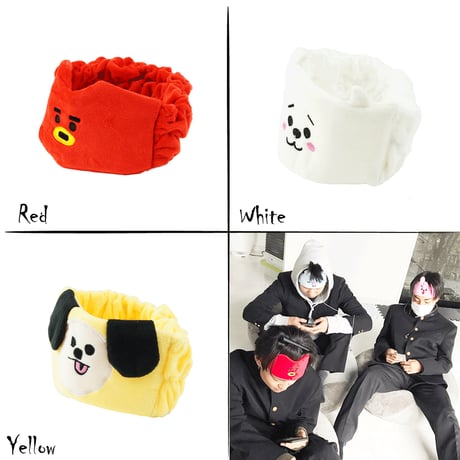 ヘアバンド ターバン キャラクター BTS  BT21 メンズ レディース ヘアメイク 洗顔 おしゃれ ヘアアクセサリー 韓国ファッション：HT191101