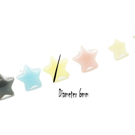 (7点セット）星 スター パステルカラー スタッド ピアス かわいい ピアス メンズ レディース ユニセックス アクセサリー：PSS171103