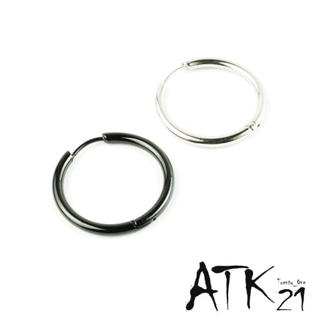 片耳用（1個売り）フープ リング シンプル 18G ステンレスピアス Surgical Steel 316L メンズ レディース ユニセックス アクセサリー：MPS171203