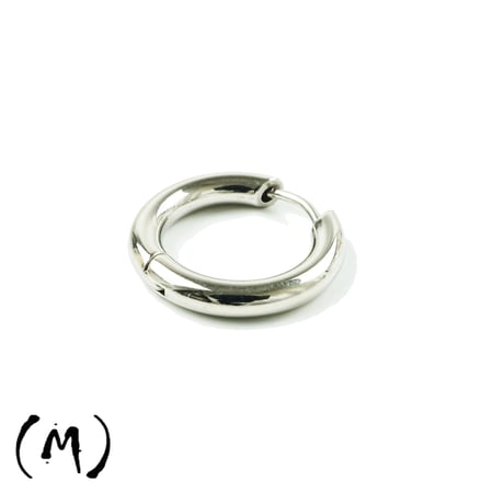 片耳用（1個売り）Silver リングピアス フープピアス  18G ステンレスピアス Surgical Steel 316L メンズ レディース ユニセックス アクセサリー：MPS191201