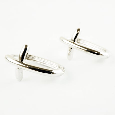 両耳用（2個セット） クロスモチーフ 十字架  シンプル ミニフープピアス ミニリングピアス シルバー ブラスピアス メンズ レディース アクセサリー