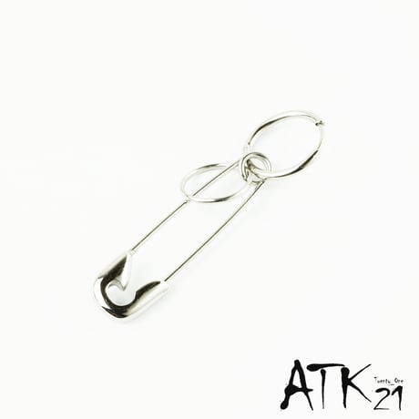 片耳用（1個売り）安全ピン リング フープ ピアス 20G ステンレスピアス Surgical Steel 316L  メンズ レディース ユニセックス アクセサリー:MPS171201