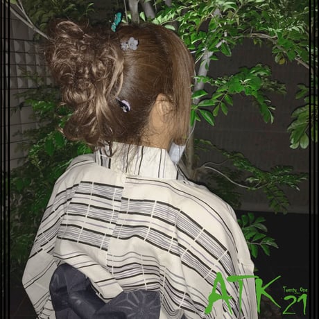 お花 フラワー ストーン 一本挿し かんざし 簪 コーム ウエーブ スティック型 着物 和装 浴衣 髪留め 簡単ヘアアレンジ レディース ヘアアクセサリー：HC190601
