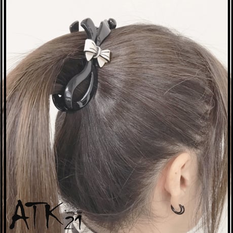 リボン 上品 シンプル バナナクリップ おしゃれ 大人アクセ 髪留め しっかり留まる レディース 簡単ヘアアレンジ ヘアアクセサリー：BNN181205