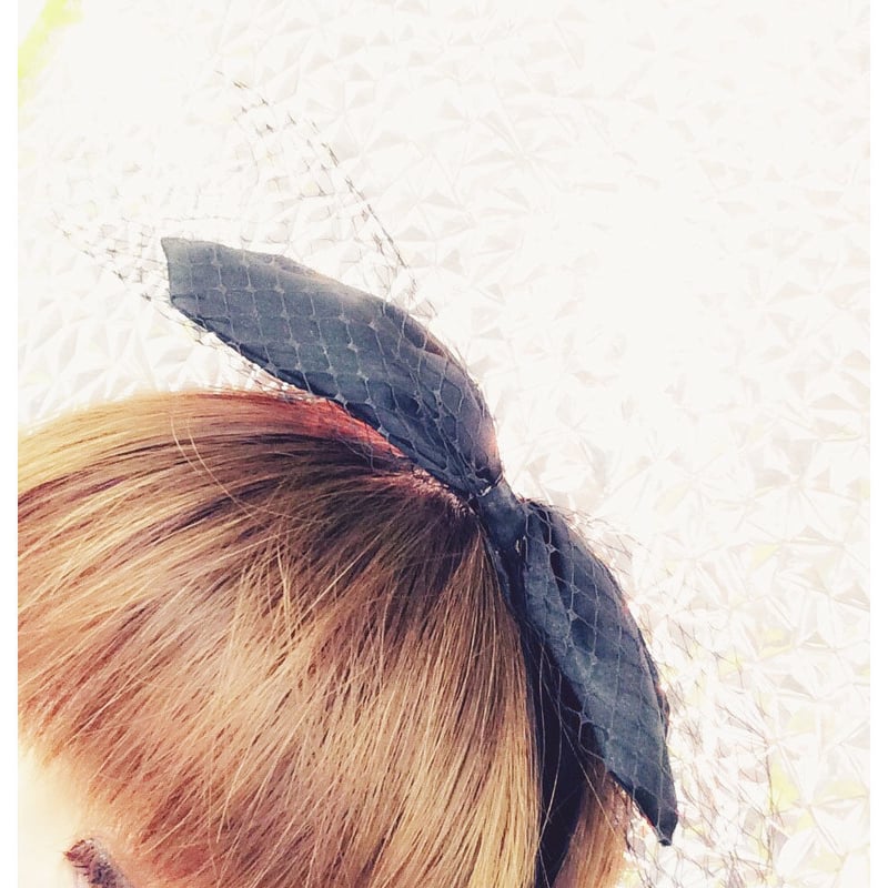 ★わんこ用parti_du_ruban★うさ耳&チョーカーセット ✧︎16cmぬいぐるみ用 うさ耳ヘッドドレス&リボンチョーカー