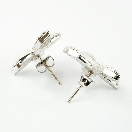 フラワー キュービックジルコニア ラインストーン クリスタル スタッドピアス 大人可愛い レディース アクセサリー：PM160202