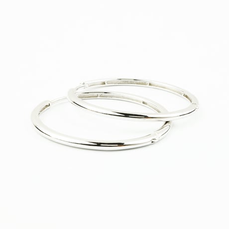 両耳用（2個セット）シンプル フープピアス リングピアス ブラック シルバー 18G  メンズ レディース ユニセックス アクセサリー：HPB170403