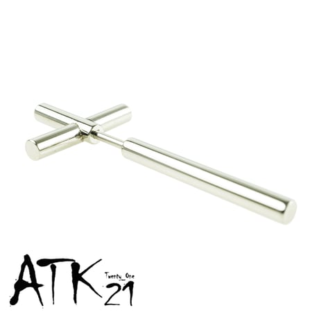 片耳用（1個売り）スティッククロス 十字架 ボディピアス 18G ストレートバーベル  シンプル ステンレス アンテナヘリックス メンズ レディース ユニセックス アクセサリー：MPS190701