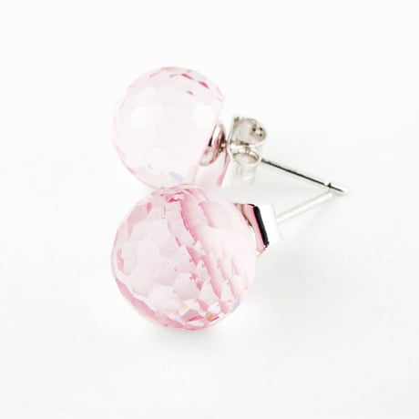 透明感いっぱい ニュアンスカラー ストーン ボール スタッド ピアス おしゃれ レディース アクセサリー：PKS160302