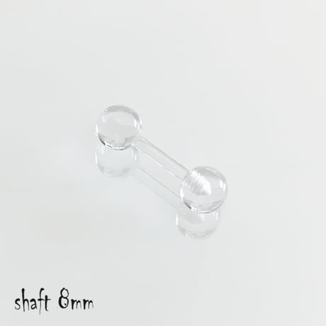 片耳用（1個売り）ボール シークレットバーベルピアス  透明ピアス 16G  アクリル メンズ レディース ユニセックス アクセサリー：MPA190930