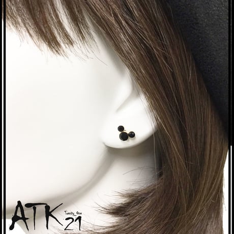 両耳用(2点セット）ミッキー モチーフ Black キラキラ クリア  スタッドピアス メンズ レディース  ユニセックス アクセサリー：PSS181004