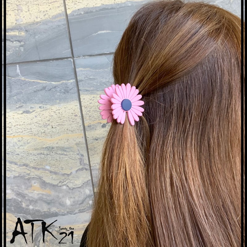 デイジー マットカラー ミニバンスクリップ ヘアクリップ 髪留め 簡単