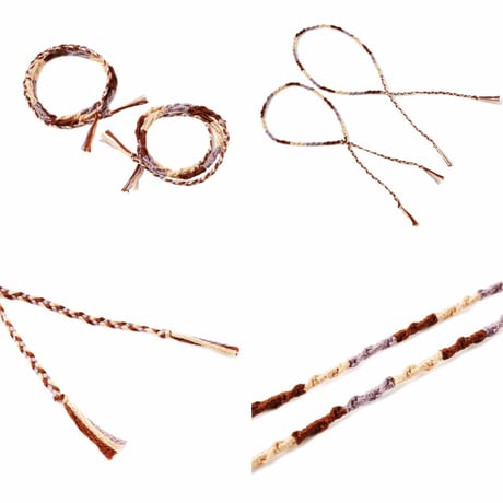 ダークカラー ペア カップル ミサンガ Missanga アンクレット お守り コットンコードアンクレット メンズ レディース ユニセックス アクセサリー：AMP181002