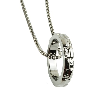 リング サークル シンプル ネックレス 2WAY メンズ レディース ユニセックス アクセサリー：MNB180201