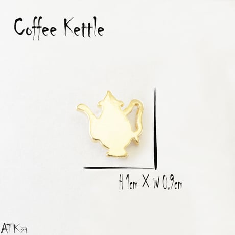 (3個セット）コーヒーセット ピアス コーヒー豆 ケトル カフェ巡りのお供 アシンメトリーピアス 遊び心 おもしろ ピアス メンズ レディース ユニセックス アクセサリー：PSS170804