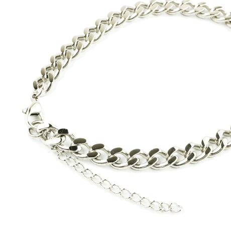 シンプル サージカルステンレス316L ステンレス アンクレット 喜平チェーン メンズ レディース ユニセックス アクセサリー：ASC170802