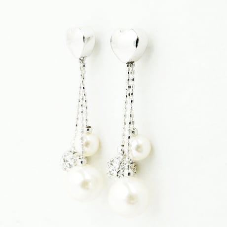 SWAROVSKI スワロフスキー パヴェボール パール ピアス スイング 大人可愛い レディース アクセサリー✧ラッピング無料BOX付✧：PSP140801