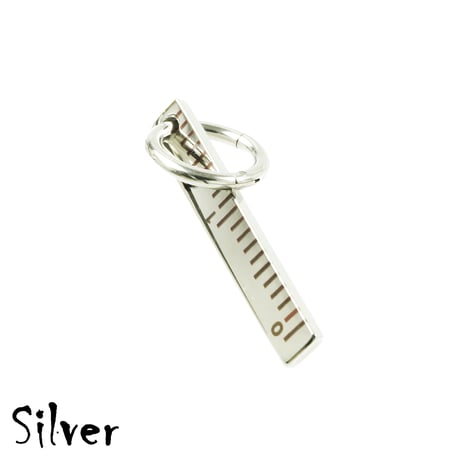 片耳用（1個売り）ものさしモチーフ 定規ピアス ボディピアス リングピアス ステンレス 16G サージカルステンレス316L メンズ レディース ユニセックス アクセサリー：MBS191208
