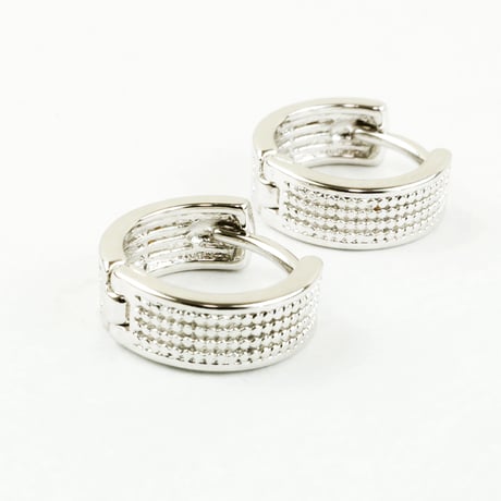両耳用（2個セット） ドットライン シンプル フープ ミニ プチ ピアス メンズ レディース ユニセックス アクセサリー：MPB161003