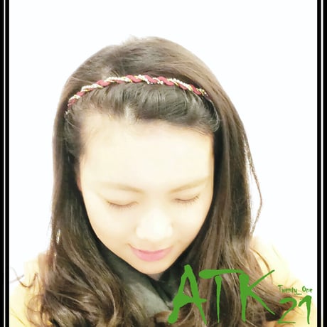 2way ラインストーン ウエーブ シンプル カチューシャ ヘアアクセサリー ヘッドアクセ かわいい 人気 オフィス レディース おしゃれ ：HK151001-1