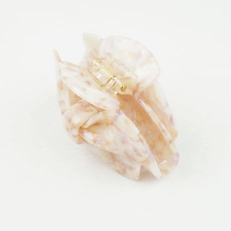 べっ甲風 リボンモチーフ バンスクリップ セルロイド レディース ヘアアクセサリー まとめ髪 髪留め：HBS160601