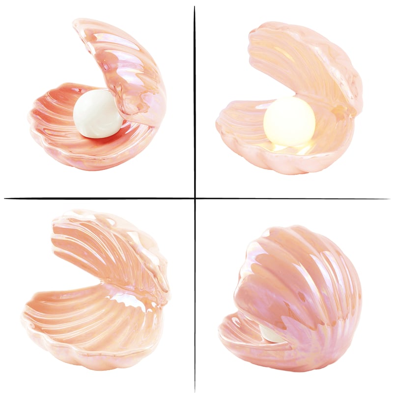 シェルランプ 貝殻 インテリア オブジェ ホワイト ピンク アクセサリー