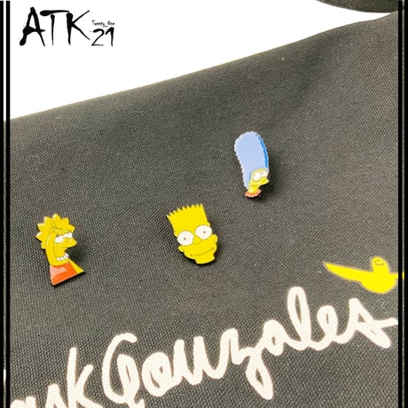 シンプソンズ モチーフ ピンバッチ バッチ THE SIMPSONS メンズ レディース ユニセックス アクセサリー：PB200503