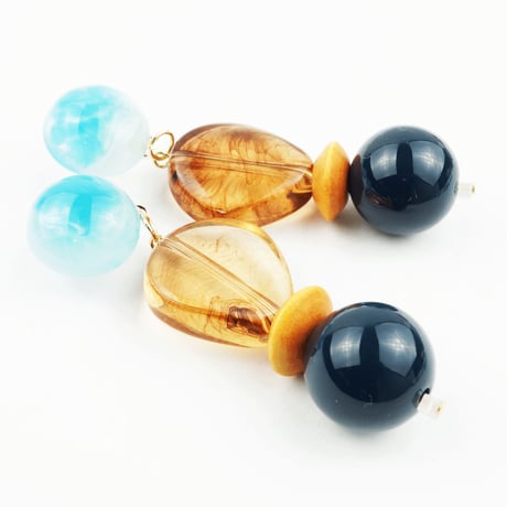2017春夏 トレンド ビックモチーフ スタッドピアス 華やか エスニック風 レディース アクセサリー：PKL170401