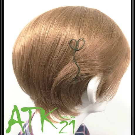 ハートモチーフ 変形型 マットカラー ヘアピン ヘアクリップ 髪どめ 前髪 キッズ レディース ヘアアクセサリー：HA170803