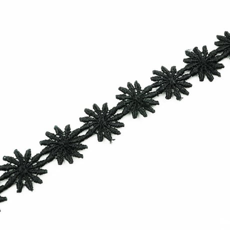 ブラック フラワー レース チョーカー ネックレス レディース アクセサリー：NC170501